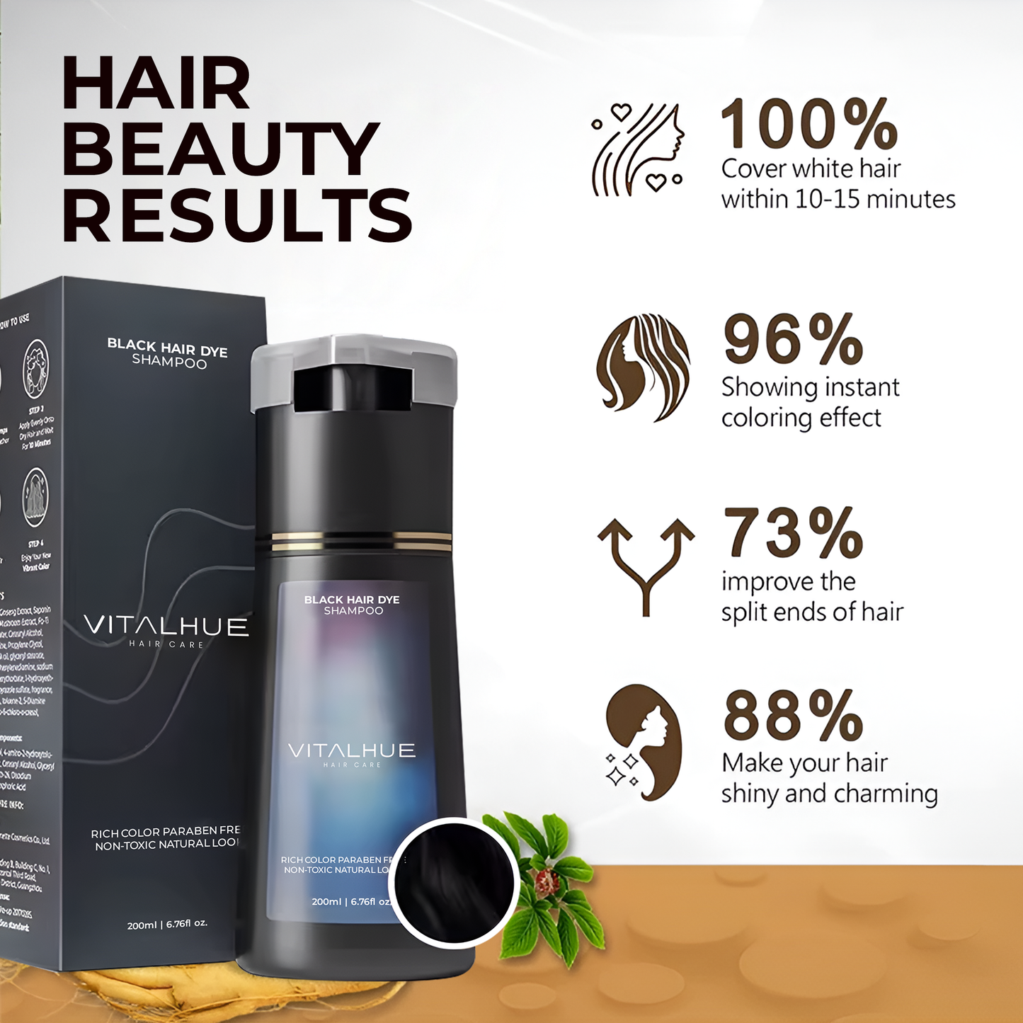 VitalHue Hair Care Instant Dye Shampoo